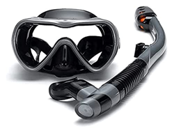 QHYTL Máscara de esnórquel de Silicona para Mujer, Conjunto Completo de Equipo de Buceo para Adultos, Gafas de natación de protección Nasal Profesiona características
