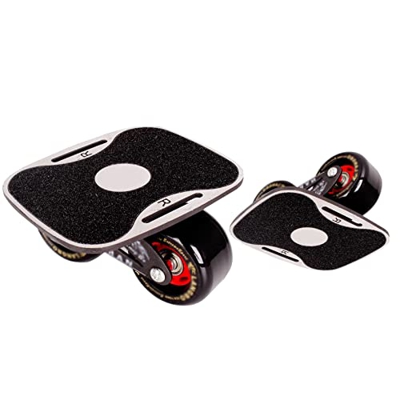 SYCARPET Monopatín Dividido, Placa de Patines de Deriva de Carretera de Rodillos portátiles Tablero de Placa de Aluminio Antideslizante con Ruedas de 