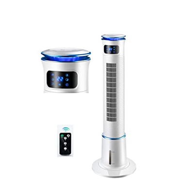 Ventilador Sin Aspas 50W Power Electric Tower Fan Agua Mist Mist Humidificador Portátil Aire Enfriamiento Ventilador Sin Blaster Air Cooler 5L Tank 11
