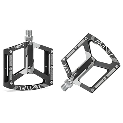 Emoshayoga Pedal de Bicicleta de Aleación de Aluminio, Pedales de Rodamiento de Bicicleta Antideslizante Resistente a la Corrosión 2 Piezas para Repar