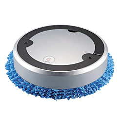 Robot de Piso Robot Mudo Evitación de obstáculos Fuertes Motor Inteligente Robot de trapeador Inteligente Cleaner para el hogar para Oficina Blanco en oferta