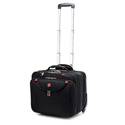 WANWEN Maleta Trolley Equipaje de Mano Bolsa de Computadora de Negocios Bolsa de Viaje Ligera 4 Ruedas Giratorias (Color : Black, Size : 42 * 25 * 35c características
