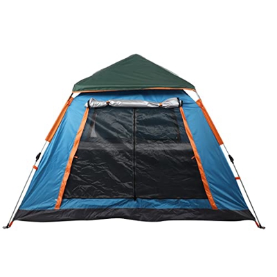 Uxsiya - Carpas de campaña, versátil, fácil de abrir, resistente a la lluvia, portátil, gran espacio con 4 puertas para senderismo