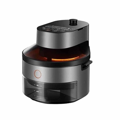 Freidora de Aire, Base programable de Fortaleza de Aire 5L, Chips Inteligente de Gran Capacidad Horno electromecánico recordatorio de precalentamiento