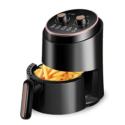 Desconocido Freidora de Aire de Hierro de Vapor, freidoras eléctricas de Aire Caliente, Utensilios de Cocina saludables sin Aceite, Capacidad 1.5L, Te
