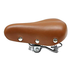 Asiento Universal for Bicicleta Confort, Asiento De Bicicleta Retro Urban Commuter Ocio Japonés Sillín De Bicicleta for Hombres Remache Plegable Doble en oferta