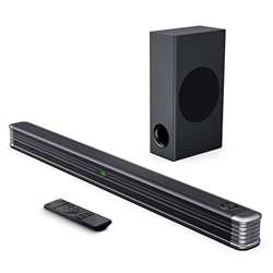 XWWDP 150W hogar televisión Altavoz Bluetooth de la Barra de Sonido del Teatro Barra de Sonido inalámbrica 3D Subwoofer de Columna estéreo 3D con Cont en oferta