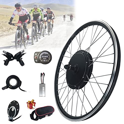 Kit de Bicicleta eléctrica Rueda giratoria Trasera 48V 1000W Motor de Cubo sin Engranajes sin escobillas Kit de conversión de Bicicleta eléctrica 20 2