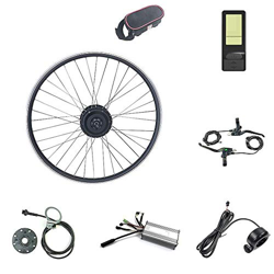 Kit de conversión de Bicicleta eléctrica Rueda de Motor Delantero 16-29 Pulgadas 700C Rueda 36V 48V 500W con KT LCD4 -Mini Display Ebike Kit (Color :4 precio