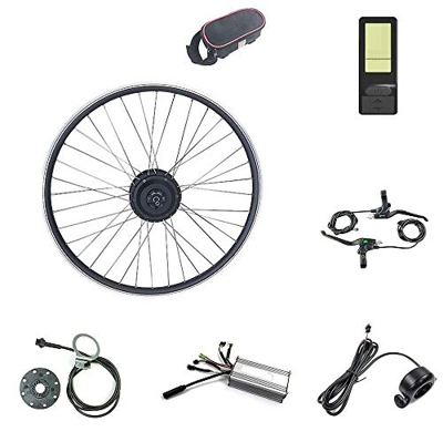Kit de conversión de Bicicleta eléctrica Rueda de Motor Delantero 16-29 Pulgadas 700C Rueda 36V 48V 500W con KT LCD4 -Mini Display Ebike Kit (Color :4