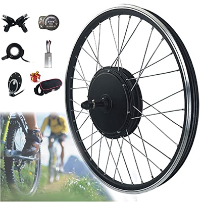 Kit de conversión de Bicicleta eléctrica 48V 1000W, Kit de conversión de Bicicleta eléctrica Rueda Trasera Kit de Bicicleta eléctrica Motor de Cubo co