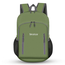 Bekahizar 20L Mochila plegable, ultraligera impermeable pequeña mochila de viaje para mujer hombre niños camping senderismo viajes deporte características