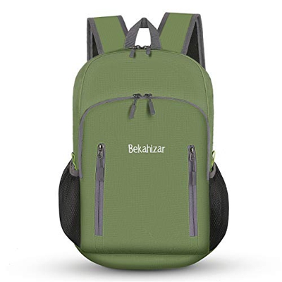 Bekahizar 20L Mochila plegable, ultraligera impermeable pequeña mochila de viaje para mujer hombre niños camping senderismo viajes deporte