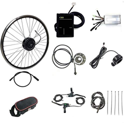 E-Bike Kit 48V 500W 20/24/26/27.5/28/29/700C Rueda Trasera Bicicleta eléctrica Motor Kit de conversión E-Bike Ciclismo Hub con Pantalla LCD8S (Tamaño  en oferta