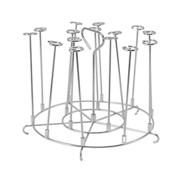 Pssopp Soporte para Pinchos de Acero Inoxidable de 8 Cuartos de galón, Soporte para Pinchos, Compatible con brochetas, Accesorios para freidora de Coc características