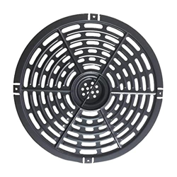 Sartén de repuesto para freidora de aire con asa, sartén redonda de metal para freidora de aire, piezas y accesorios para freidora de aire antiadheren en oferta