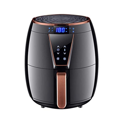 Jrechio Freidora de Aire Fries Fries FRESIONES FRESIONES 4.5L Gran Capacidad Inteligente LCD Freidora eléctrica automática Completa qujunji
