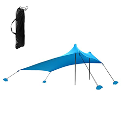 FAJIA Carpa de Playa Refugio para el Sol con Sacos de Arena para Acampar Pesca Senderismo Patio Trasero Parque de Playa,Sun Shelter with Sand Bag en oferta