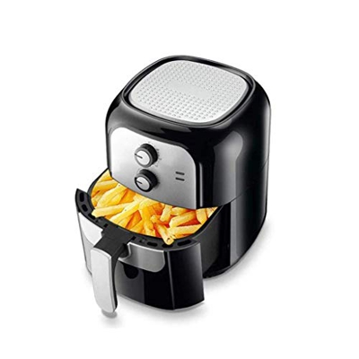 Jrechio Freidora de Aire 6L Hogar de Papas Fritas de Gran Capacidad Franca Freidora automática Multifuncional sin Aceite qujunji