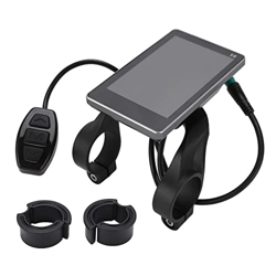 Yunxwd Pantalla LCD para Bicicleta, Pieza de conversión de Pantalla LCD S6 para Bicicleta eléctrica Conector Impermeable de 36V 48V para reparación de características