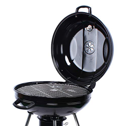 KinHall Parrilla esférica con tapa extraíble, carbón vegetal, parrilla redonda de 56 cm de diámetro, con superficie de almacenamiento y elevador de pa en oferta