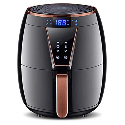 Jrechio 4.5L Freidora aérea Completa Completa for Smart LCD Olla de cocción Baja sin Aceite fácil de Quitar y Limpiar qujunji