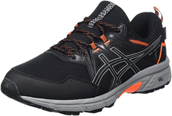 Asics Gel-Venture 8 WP, Trail Running Shoe Hombre, Black/Shocking Orange, 44.5 EU precio