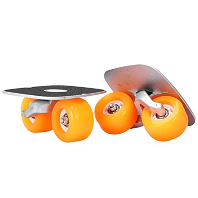 SYCARPET Patines de Placa de Deriva de Carretera de Rodillos portátiles Tablero Antideslizante Camión de Aluminio con Ruedas de PU y rodamientos de Al