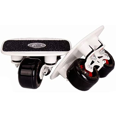SYCARPET Patines de Deriva de monopatín de Placa de Aluminio Engrosado con Ruedas Negras de Alta Gama y rodamientos 608, Patines de Deriva de Carreter