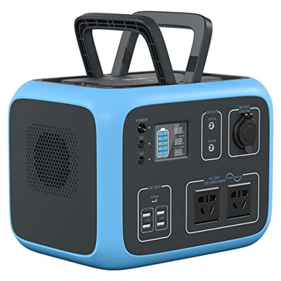 HYQNG Estación de energía portátil, batería de Litio de Respaldo de 500 WH, generador Solar con USB-C, Carga inalámbrica, para Acampar al Aire Libre, 