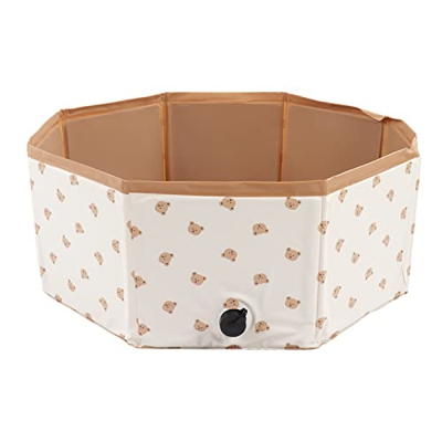 Asixxsix Piscina Plegable para Bebés, 31.5x11.6 Pulgadas, Pequeña Piscina Portátil para Niños, Piscinas de PVC, Tina de Baño Plegable Ligera para Bebé