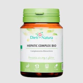 (Pack de 2) Hepatic Complex BIO 200 cápsulas de Dieti Natura. Regulación hepática [Fabricado en Francia][Garantía Sin OGM ni Gluten] (Bote de 200 cáps