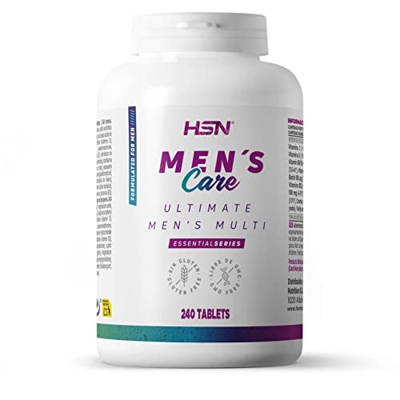 Multivitaminas y Minerales para Hombres de HSN | 240 Tabletas Multivitamínico Especial Hombre - Men's Care - Todas las Vitaminas durante 1 Mes = 1 Tab