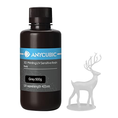 Matybobe Resina de Impresora 3D ANYCUBIC Original 405nm LCD Material de Resina de curado rápido Alta precisión Gran Estabilidad para impresión LCD 3D 