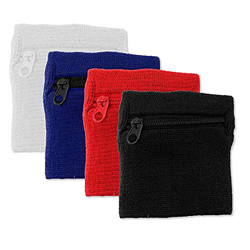 Muñequera deportiva con cremallera multicolor características