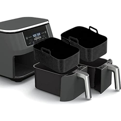 Mify 2 ollas de silicona compatibles con Ninja DZ201 Foodi de 8 cuartos de galón, reutilizables de silicona para freidora de aire, accesorios de estan precio