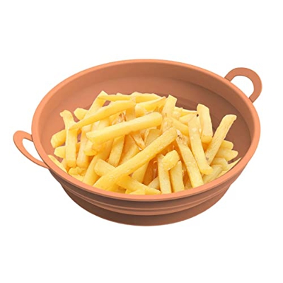 DMKJ Revestimientos de Silicona para freidoras de Aire | Revestimientos de freidora de Aire de Grado alimenticio de fácil Limpieza | Sartén para freid