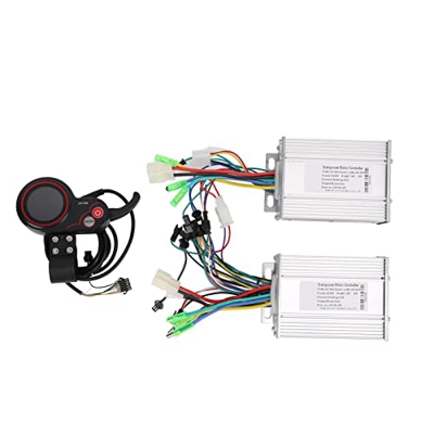 BuyWeek Controlador de Motor sin escobillas de Bicicleta eléctrica LH100 medidor de Pantalla LCD, Controlador de Motor de Doble accionamiento de Bicic