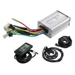 BuyWeek Controlador de Motor de Bicicleta eléctrica, DC 36V/48V 350W 17A Controlador de Motor de Bicicleta eléctrica KT‑LCD7U Kit de Acelerador de Pul características