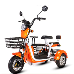YXGLL Triciclo eléctrico para el hogar, pequeño, para Mujeres Mayores, para Recoger niños, Adultos, Padres e Hijos, Patinete de batería (Orange) características