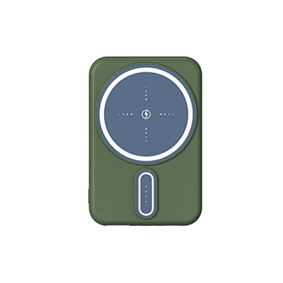 DIGUCFH Mini Banco de energía magnética de 5000 mAh, batería Externa de Carga rápida inalámbrica, Cargador portátil de Gran Capacidad Apto for IPhone1
