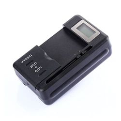 Genérico Cargador de batería móvil EU Nosotros Enchufar LCD Carga de Pantalla indicadora USB- Cargadores de teléfonos celulares Adaptador de Puerto (B precio