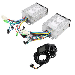 BuyWeek - Kit de Controlador de Motor sin escobillas para Bicicleta eléctrica, Controlador de Motor de Doble accionamiento para Scooter eléctrico de 3 características