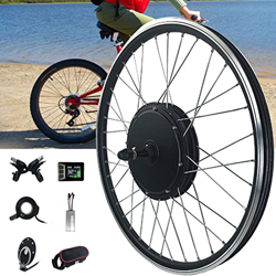 STYLEEE Kit Bicicleta Electrica 48V 1000W,Kit de Motor de Cubo de Rueda Giratorio Kit de Motor de Ciclismo Sin Engranajes Sin Escobillas con LCD7C,24" en oferta