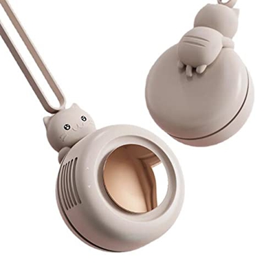 KEDUODUO Cuello Colgante Ventilador eléctrico pequeño Mini portátil portátil USB Carga de Aire Acondicionado portátil Refrigerador Ventilador pequeño,