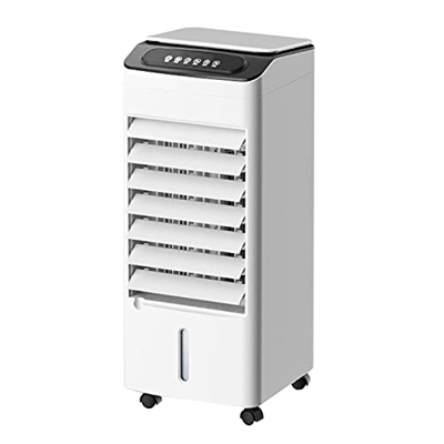 Tower Fan with 4L Capacity Water Tank Include Ice Crystal Boxes Oscillating with Remote Control and Button Control 3 Speed Setting and 7-Hour Timer wi