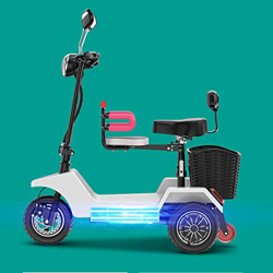 YXGLL Triciclo eléctrico, Mini Coche eléctrico Plegable, Ligero, pequeño Coche con batería, Silla Delantera para Mujer con reposabrazos, Coche eléctri en oferta