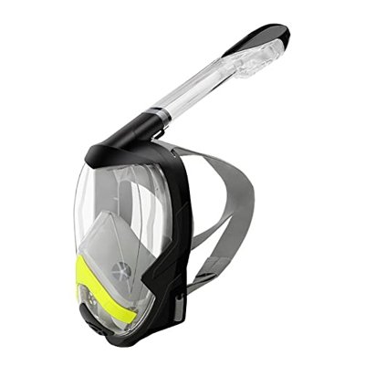 Gafas de Buceo Máscara de esnórquel plegable Silicona Transmisión de luz antivaho Máscara de buceo completamente seca Gafas de buceo for adultos Ángul