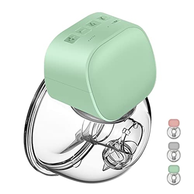QIUXQIU Extractor de leche materna con manos libres Extractor de leche materna portátil a prueba de derrames Extractor de leche materna ultra silencio