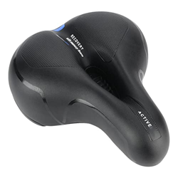 YYQTGG Sillín de Bicicleta, PU Cuero UV PP Ultraligero Sillín de Bicicleta Superficies Impermeables Negro para Bicicleta en oferta